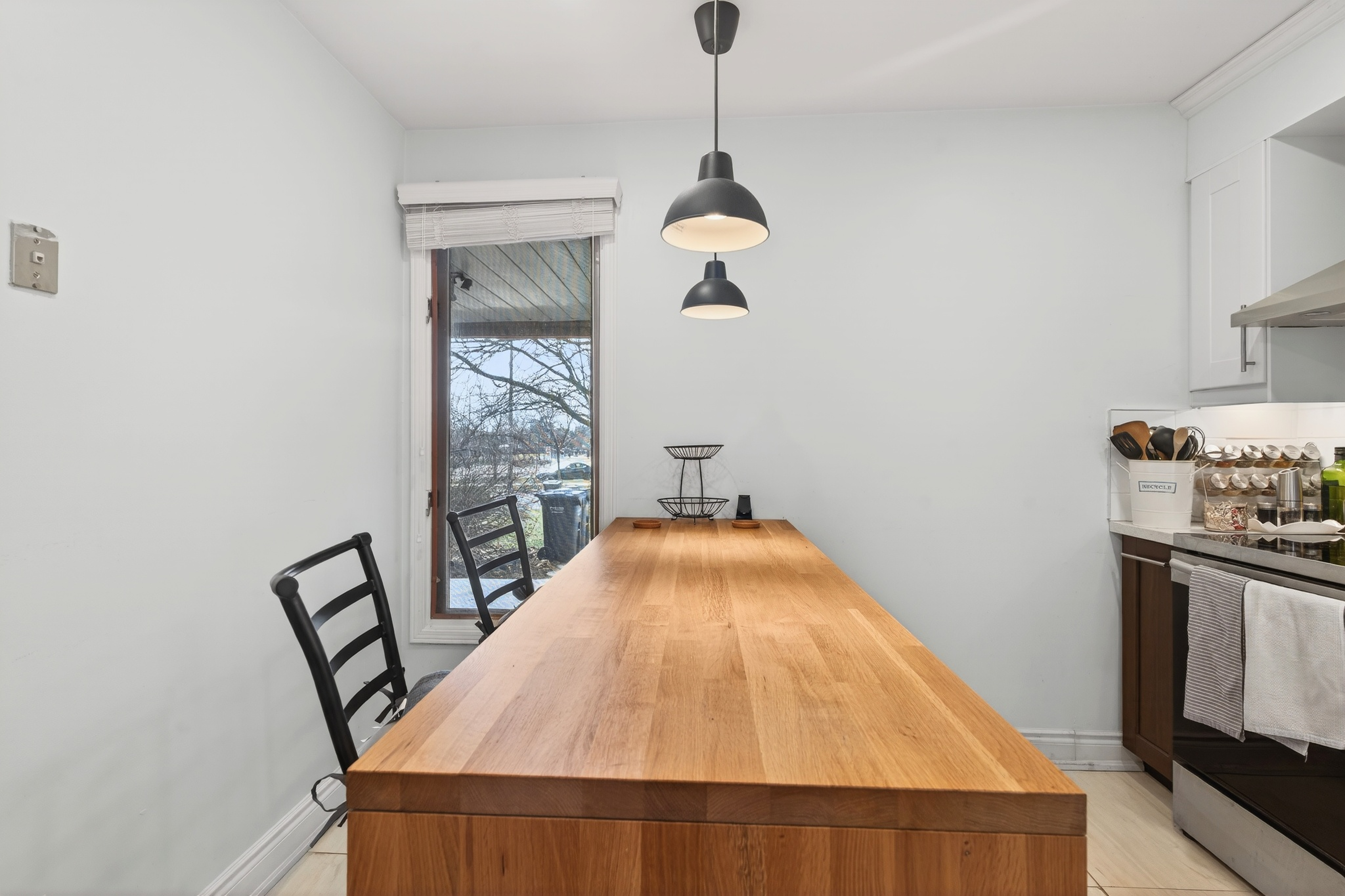 Kitchen island close-up