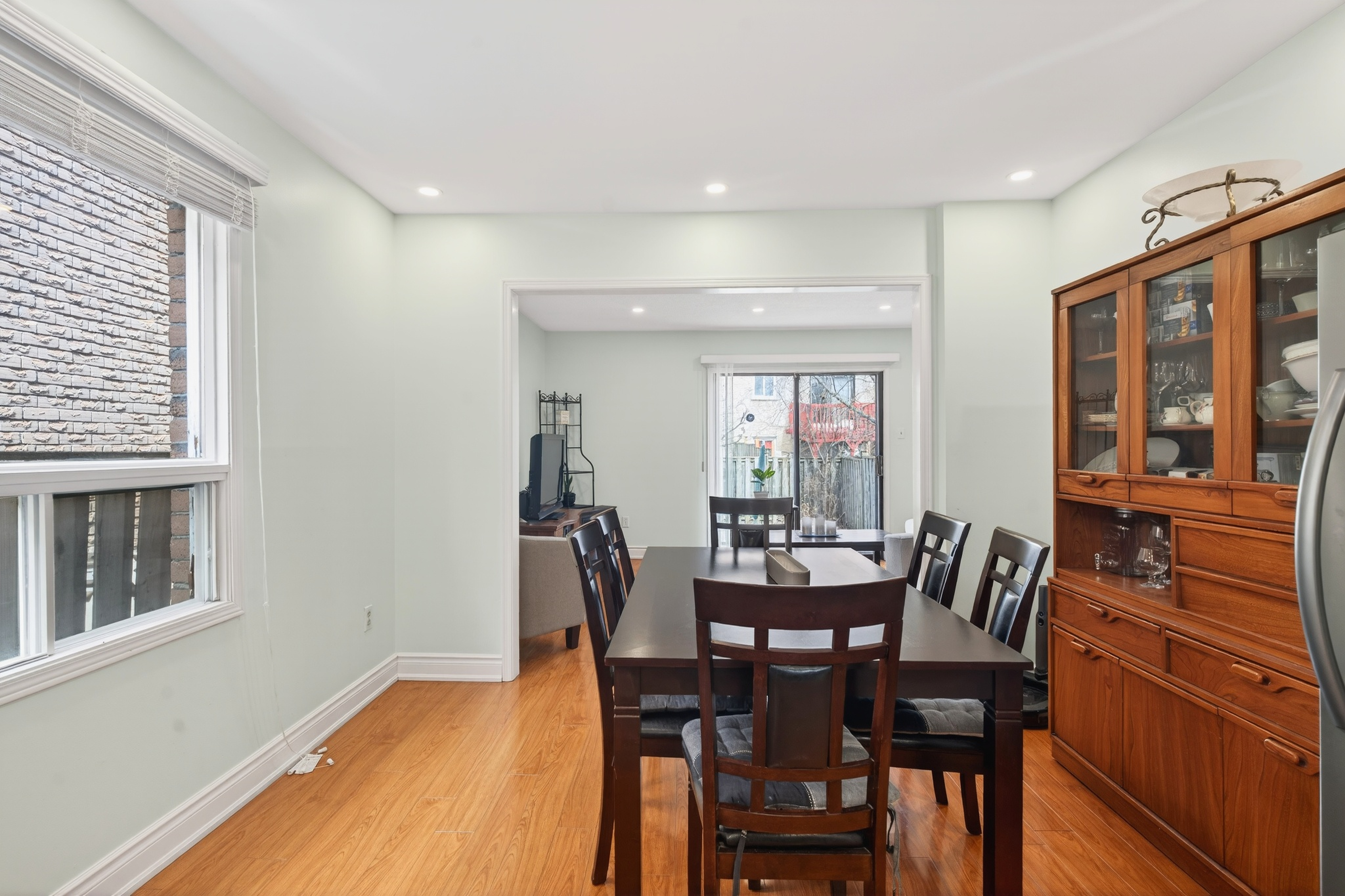Dining room with china cabinet