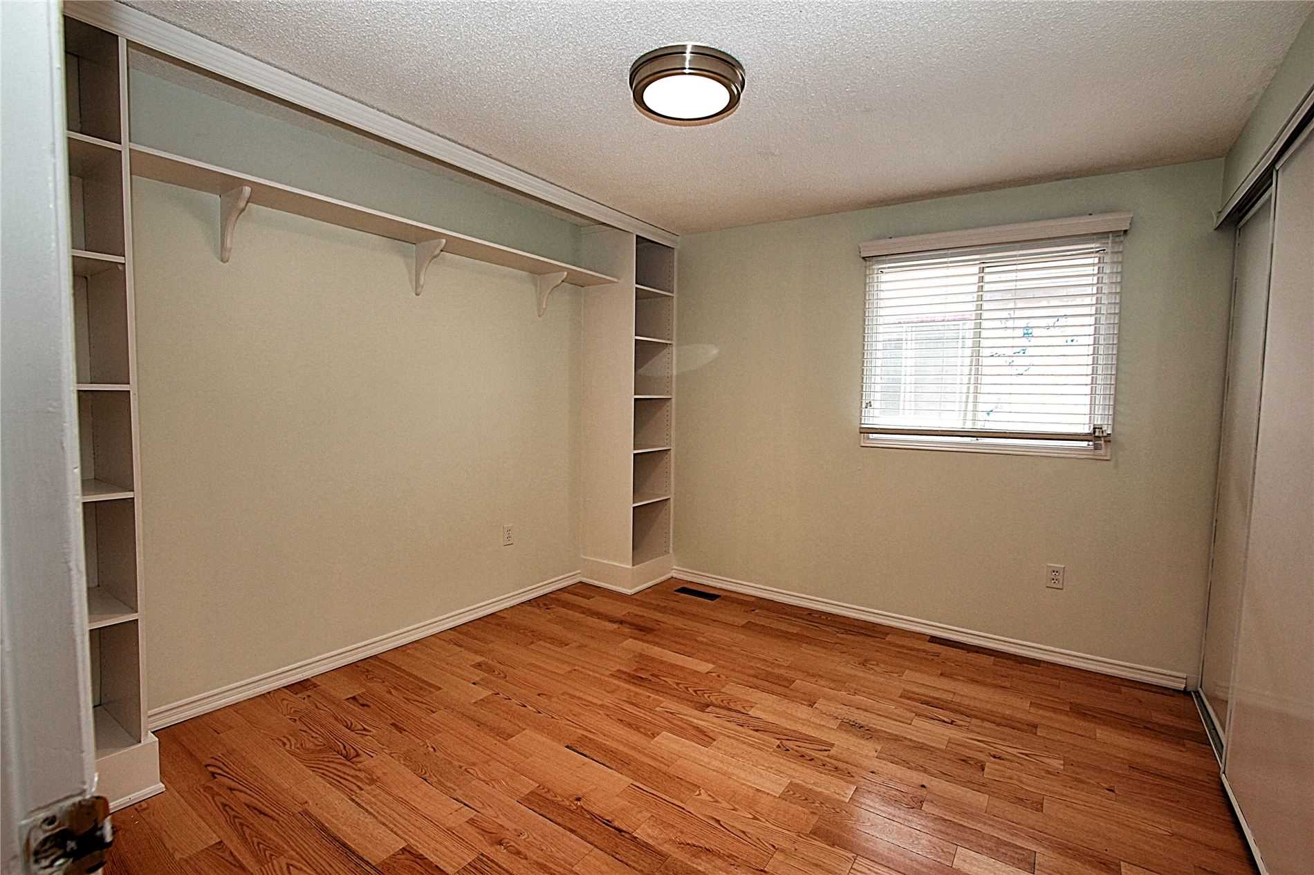 Bedroom with built-in closet