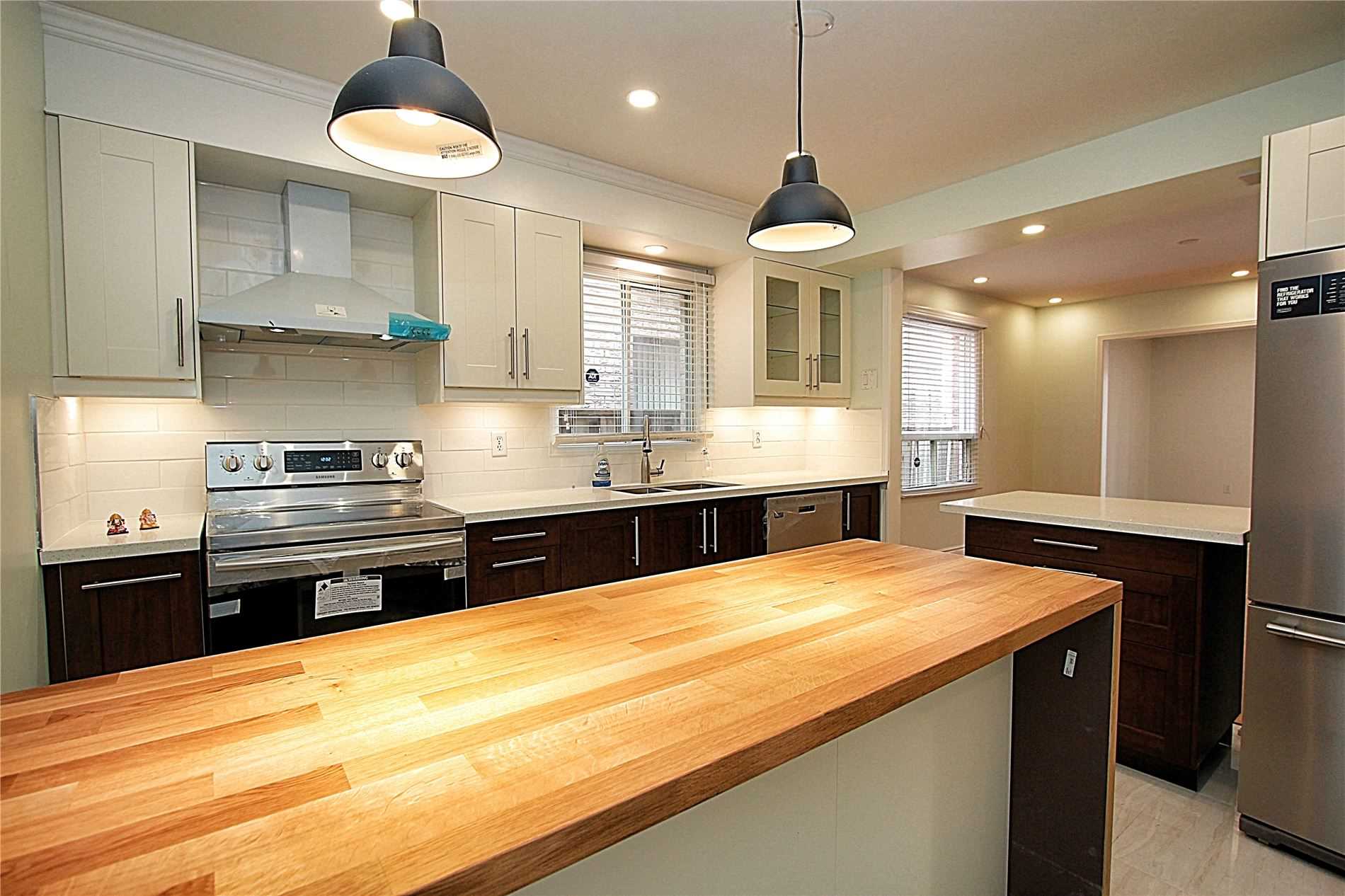 Kitchen countertops and backsplash