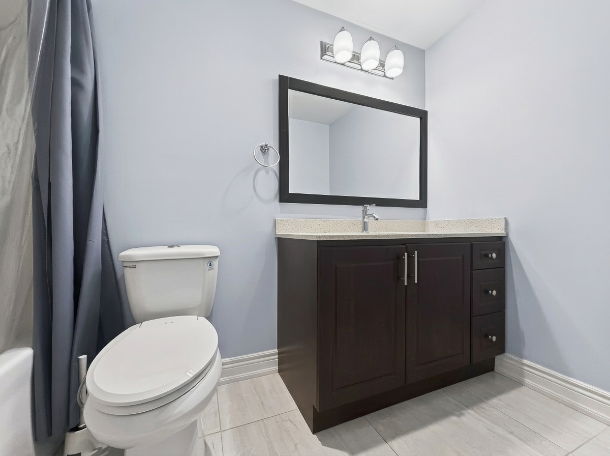 Basement bathroom vanity